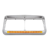 Rectangle Dual Headlight Bezel 19 LED Amber/Amber