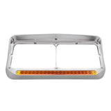 Rectangle Dual Headlight Bezel 19 LED Amber/Amber