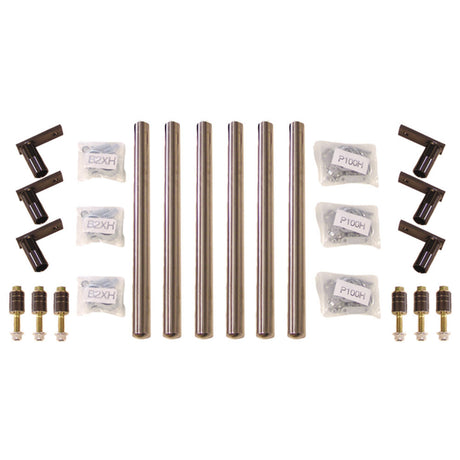 Stainless steel double deuce full fender bracket kit, close-up