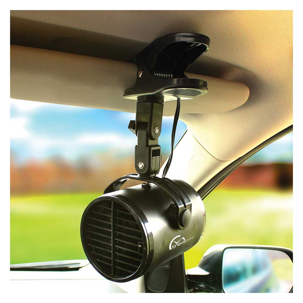 Travel Time 12-Volt Turbo Fan with Mounting Clip