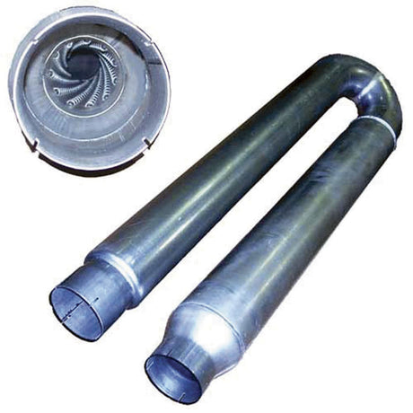 Kenworth W900 under-cab performance muffler