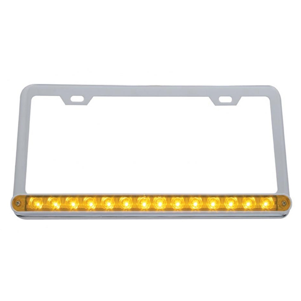 License Plate Frame with LED Strip Light