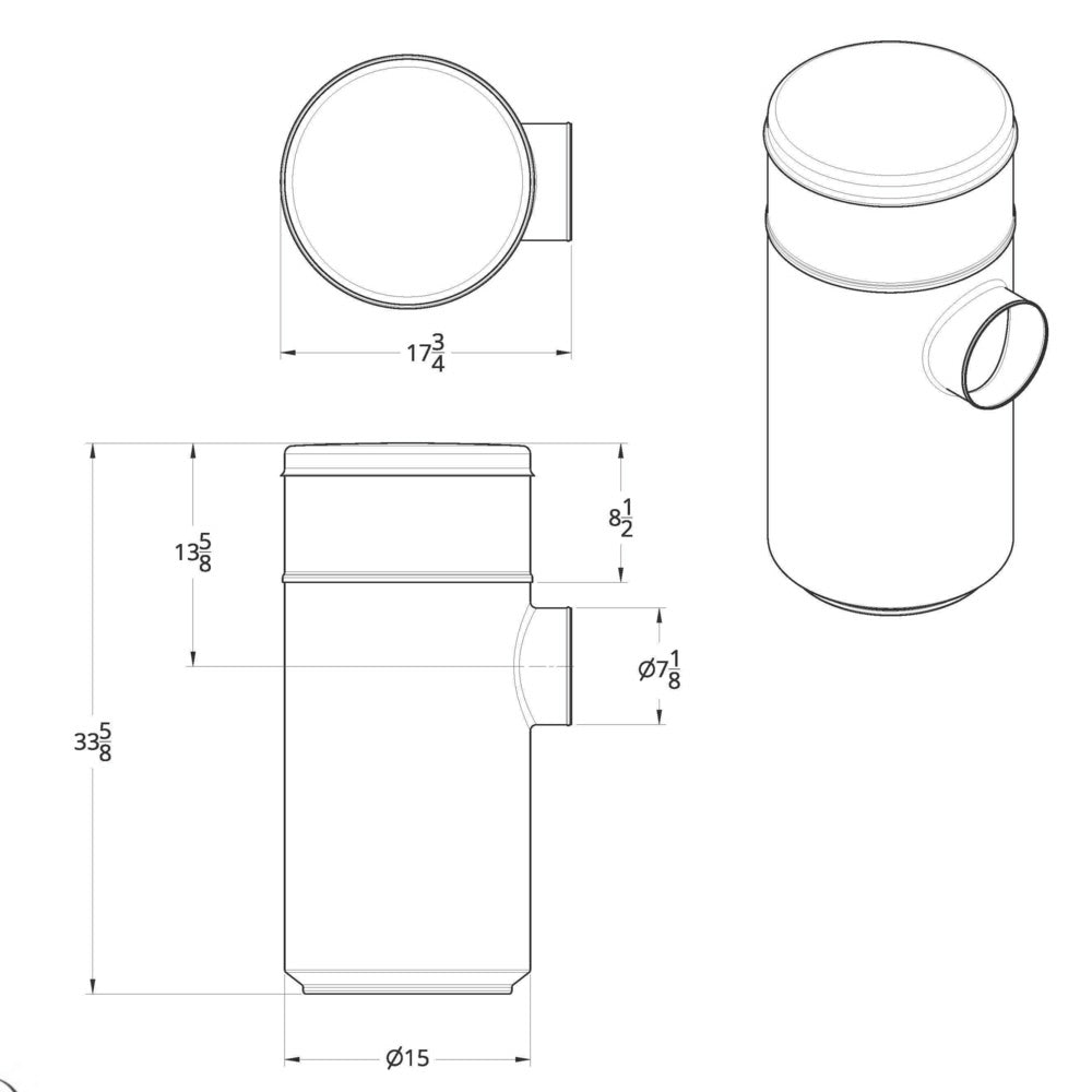 15" Vortox Style Air Cleaner Housing