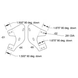 Freightliner Fiberglass Visor Bracket Kit