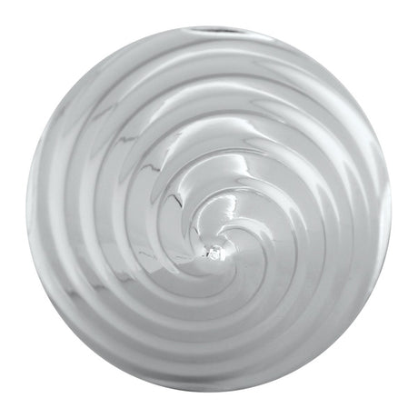 33mm Chrome R/h twister nut cover - push on, close-up