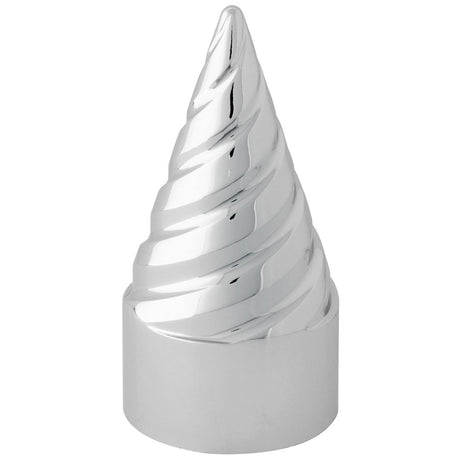 33mm Chrome R/h twister nut cover - thread on, close-up