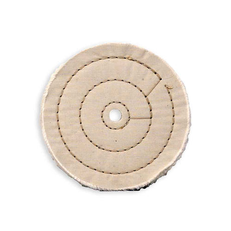 Zephyr 6" white cotton muslin 50-Ply buffing wheel