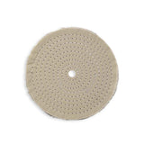 Zephyr 8" White Cotton Muslin 50-Ply Buffing Wheel