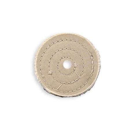Zephyr 4" white cotton muslin 50-Ply buffing wheel