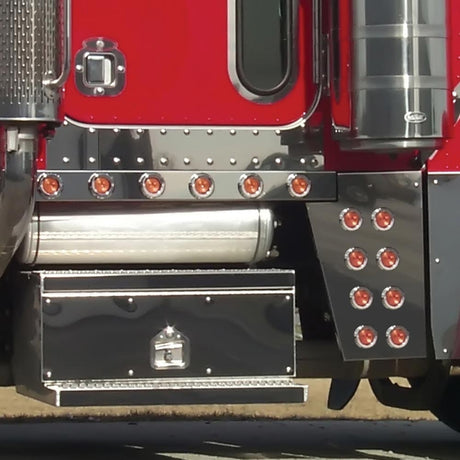 Peterbilt cab panels with 12 LED beehive lights