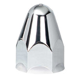 1-1/2" x 2-3/4" Chrome Plastic Bullet Nut Cover - Push On with Slots