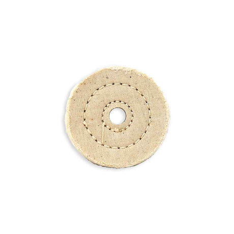 Zephyr 3" white cotton muslin 40-Ply buffing wheel