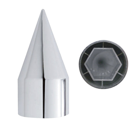 33mm Chrome plastic spike nut cover - push on (variant 3)