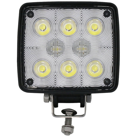4-3/8" 8 LED rectangular work light, close-up