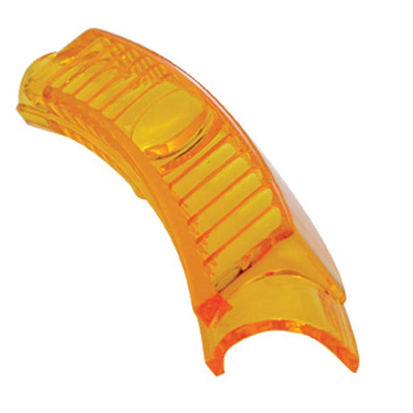 Peterbilt amber turn signal lens for Classic H4 headlight, close-up