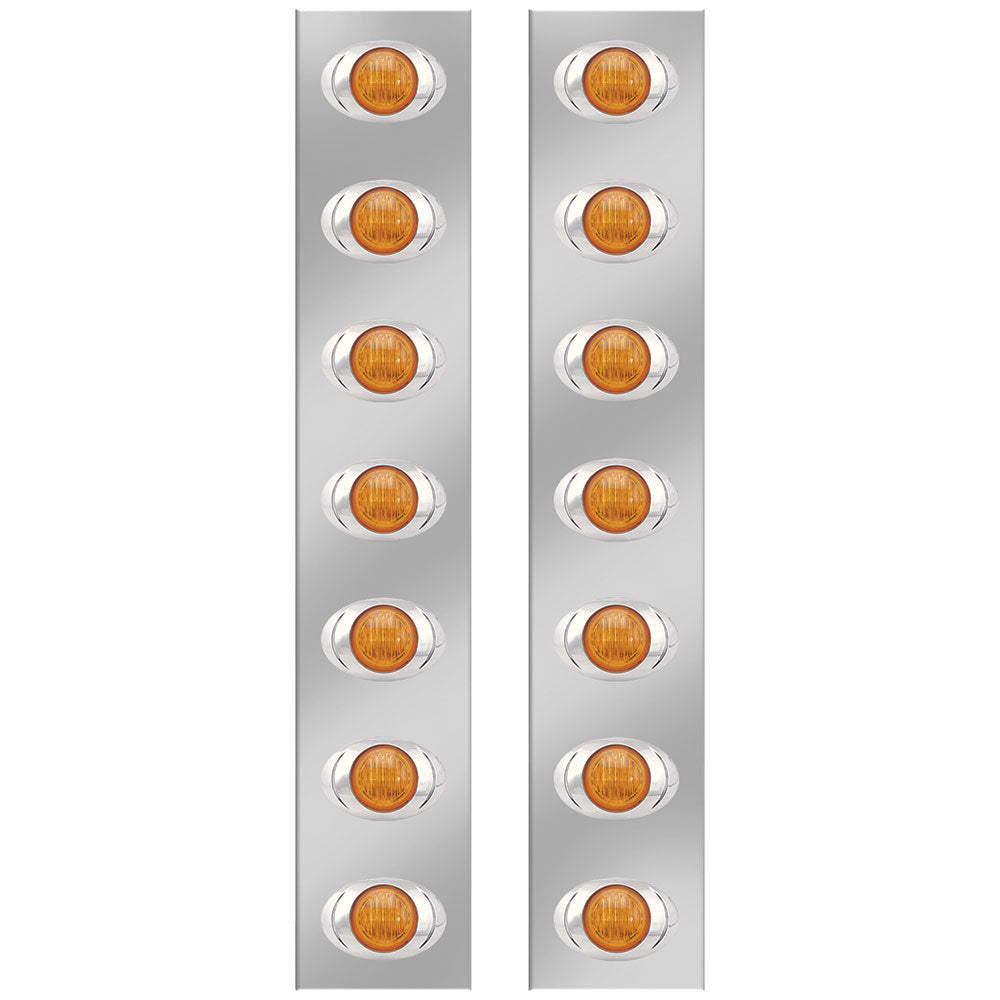 Kenworth Amber Front Air Cleaner Light Bar 7 P3 LEDs