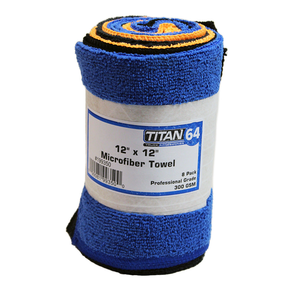 12" x 12" Microfiber Towel 8PK