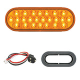 6" 24 LED Oval Pearl Light with Grommet Kit