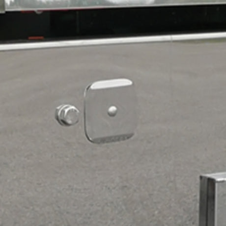 Peterbilt 388, 389 spring mount tow pin covers, close-up