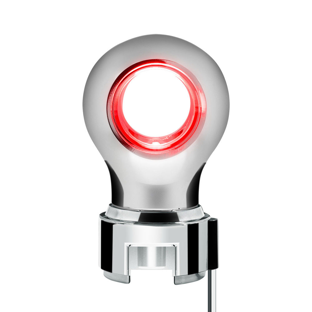 Chrome Charlotte Gearshift Knob LED For 13/15/18 Speed Adapters