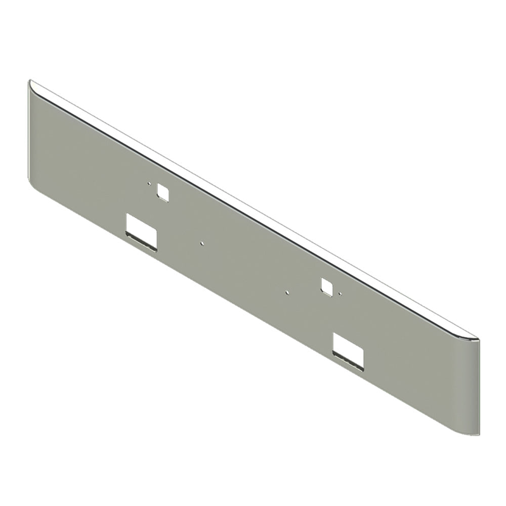 Peterbilt 389 18" Texas Square Chrome Bumper