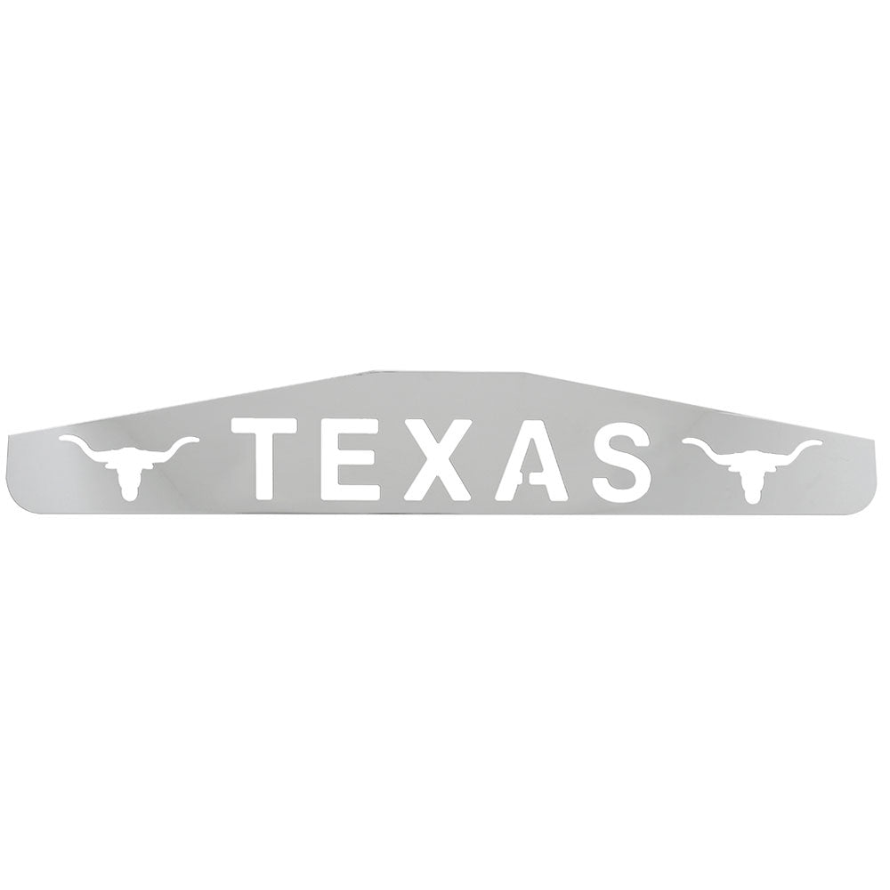 Chrome Texas Longhorn Mud Flap Weight 4"x24" (EA)