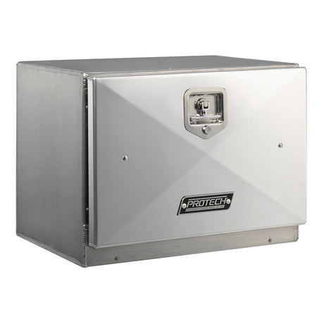 24"L X 18"H x 18"D aluminum box with single door