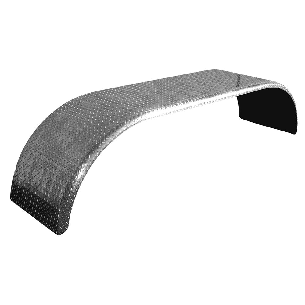 110" Diamond Plate Full Tandem Double Radius Fender
