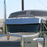 13" SS Blind Mount Visor 1967-2024 KW T600, T660, T800, W900 for Curved Windshields