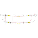 2024 & Older KW T600, T660, T800, W900 13" x 8" SS Blind Mount Bow Tie Visor