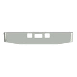 Freightliner Coronado 16" Tapered Chrome Bumper 2010 and newer with Set Forward Axle