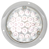 4" White Pearl LED Light in Housing w/#1157 Plug