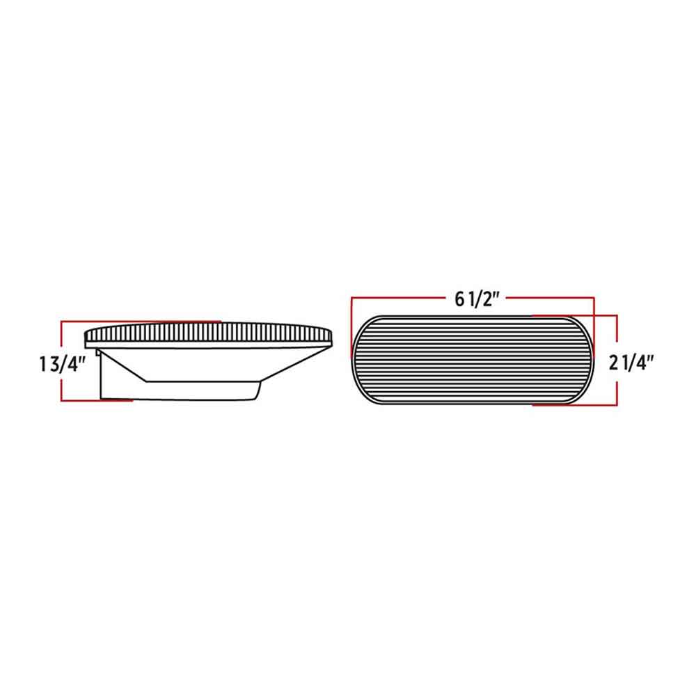 Amber Oval Turn/Marker LED light
