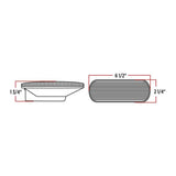 Amber Oval Turn/Marker LED light