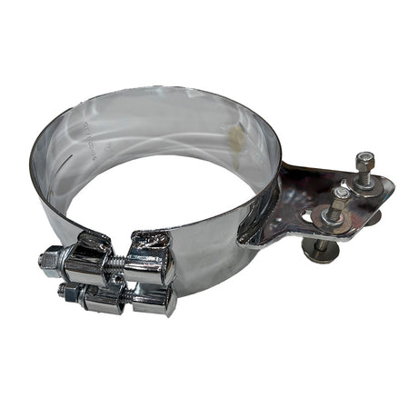 Peterbilt 359, 379 chrome 7" angle bracket clamp for semi trucks