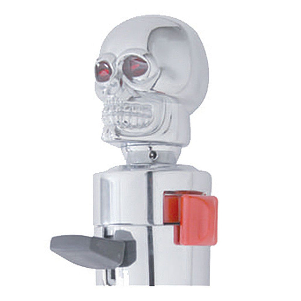 Chrome Skull Gear Shift Knob with Red Eyes