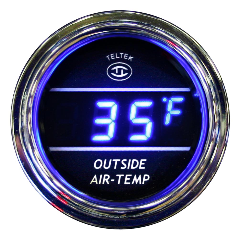Peterbilt 2006+ Outside Temperature Gauge Blue