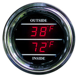 Dual Inside / Outside Air Temperature Gauge for Peterbilt, Kenworth 2006 and newer
