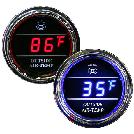 Outside air temperature gauge, close-up
