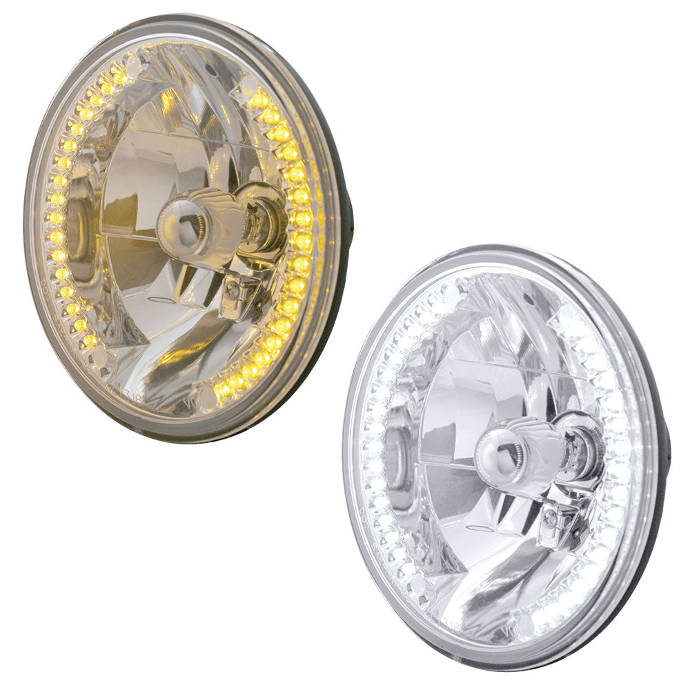 7" Round Crystal Headlight with LED