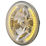 7" Round Crystal Headlight with LED