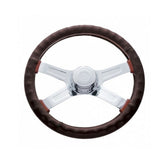 18" Faux Leather Steering Wheel Cover