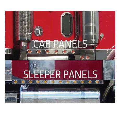 PB 379 cab and 70" sleeper panels w/2" LED lights