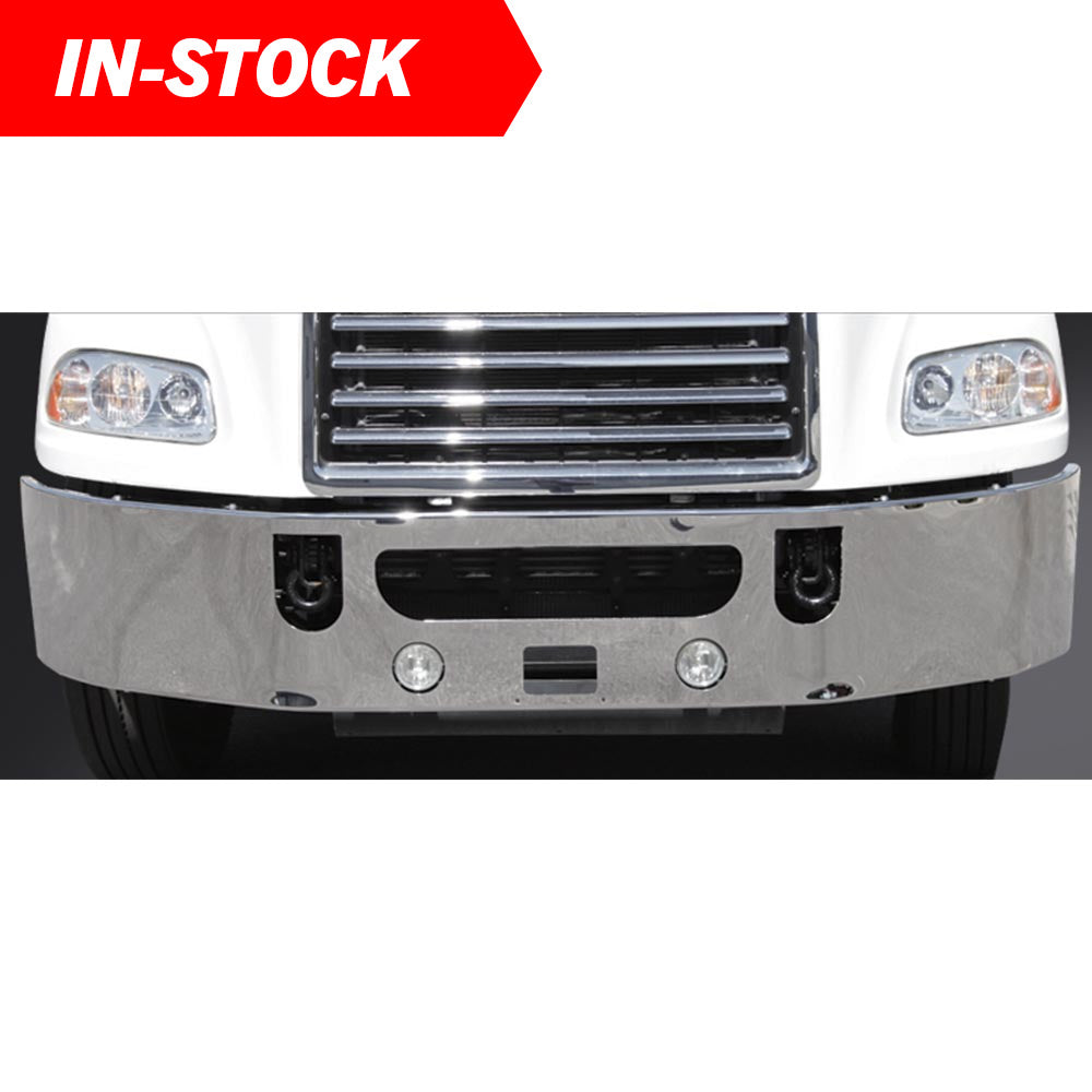 Mack CXU, Anthem 16" Set Back Axle Chrome Bumper