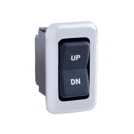 International window switch trim, close-up