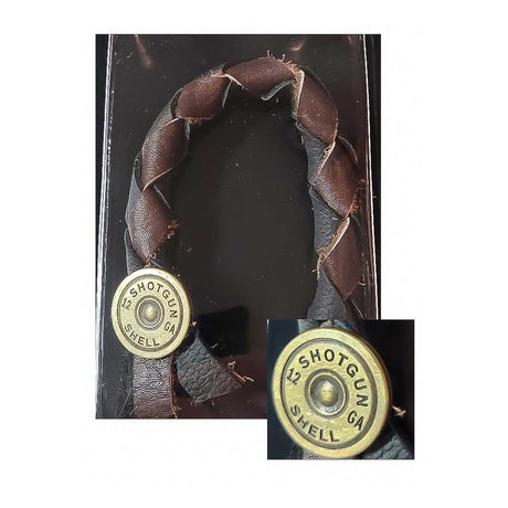 Shotgun shell black and brown pull cord for air valve