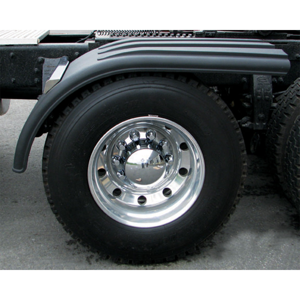 66" Black Poly Half Fenders