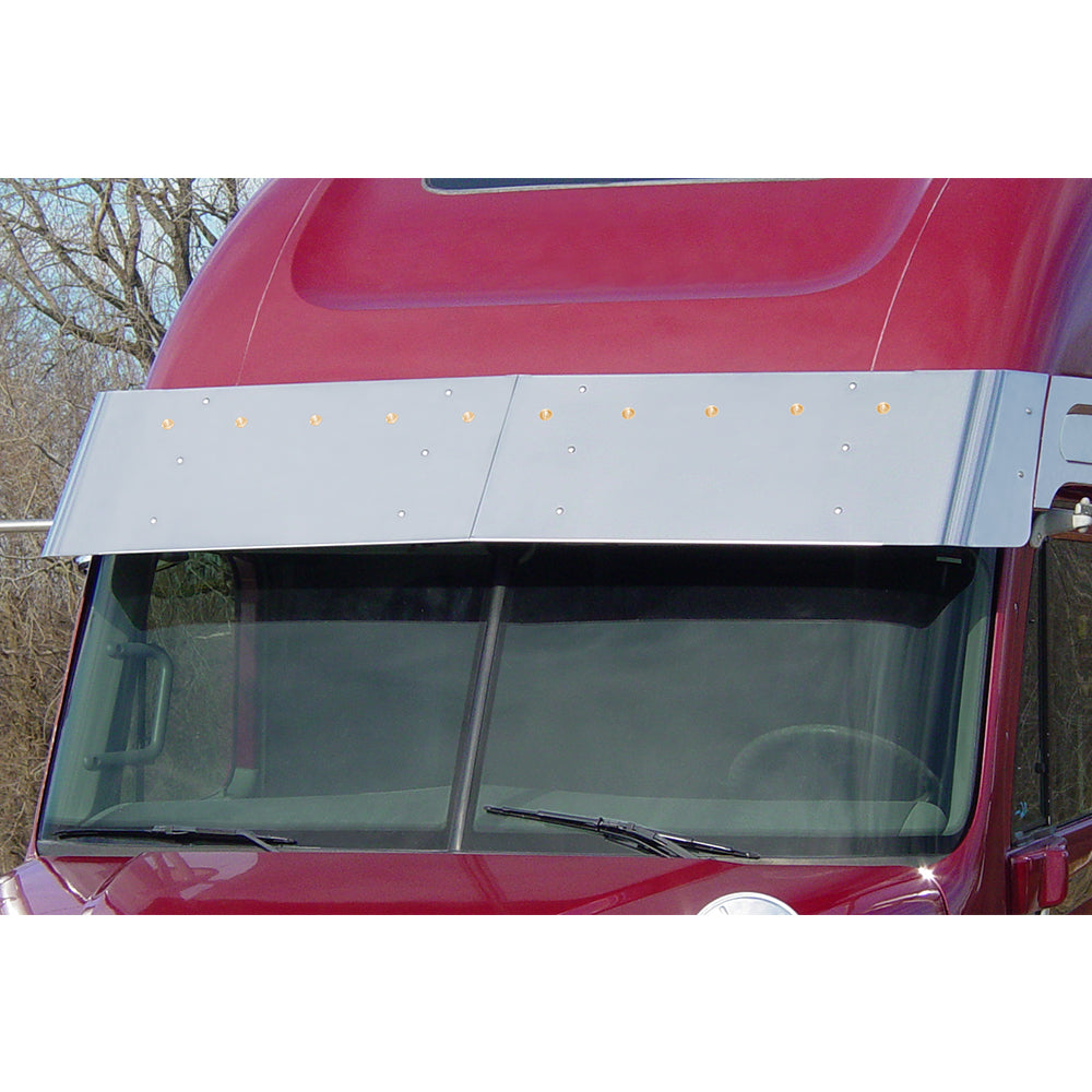 Freightliner 17" Drop Visor with Bulls-Eye Lights