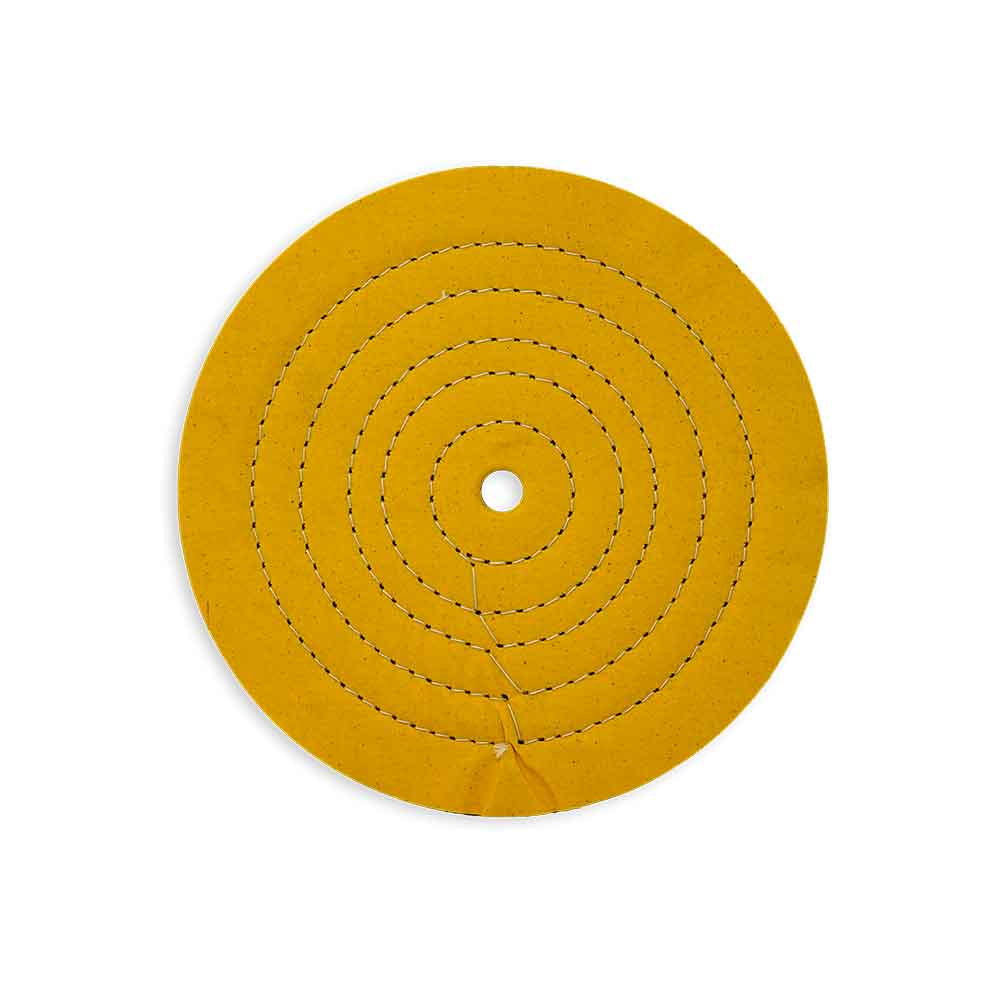 Zephyr 10" Yellow Cotton 60-Ply MT Buffing Wheel