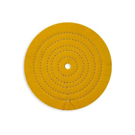 Zephyr 10" yellow cotton 60-Ply Mt buffing wheel